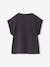 T-shirt met korte mouwen antraciet+ecru+rozen - vertbaudet enfant 