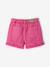 Twill  met ruches voor meisjes pioenroos - vertbaudet enfant 