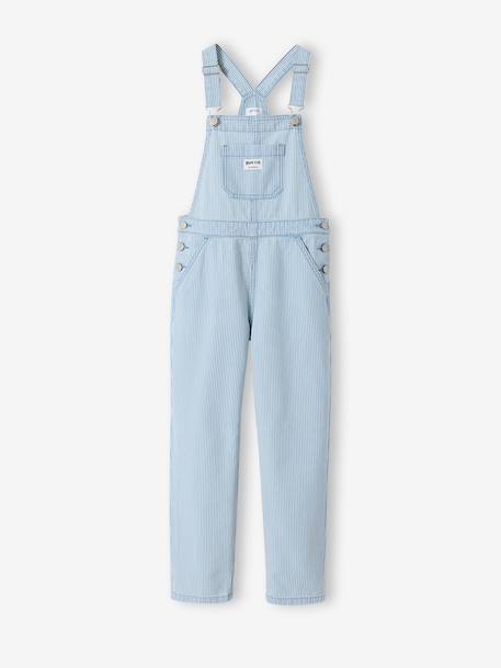 Salopet voor meisjes met fijne strepen blauw, gestreept - vertbaudet enfant 