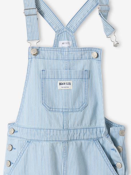 Salopet voor meisjes met fijne strepen blauw, gestreept - vertbaudet enfant 