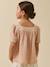 Blouse van biologisch katoen lichtroze - vertbaudet enfant 