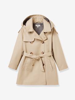 Meisje-Kindertrench met riem