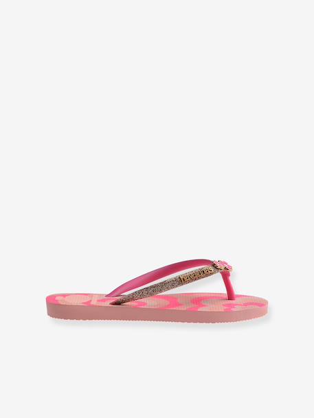 Glitter teenslippers rozen - vertbaudet enfant 