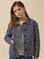 Jas met bloemenprint blauw - vertbaudet enfant 