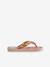 Bedrukte teenslippers rozen - vertbaudet enfant 