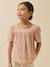 Blouse van biologisch katoen lichtroze - vertbaudet enfant 