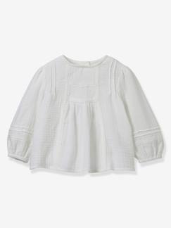 Baby-Overhemd, blouse-Blouse van katoengaas