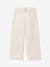 Wijde  broek twill ecru - vertbaudet enfant 