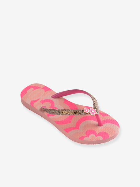 Glitter teenslippers rozen - vertbaudet enfant 