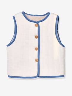 Baby-Mantels, combipakje, engelennestje-Mouwloze sherpa gilet voor baby's