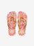 Bedrukte teenslippers rozen - vertbaudet enfant 
