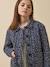 Jas met bloemenprint blauw - vertbaudet enfant 