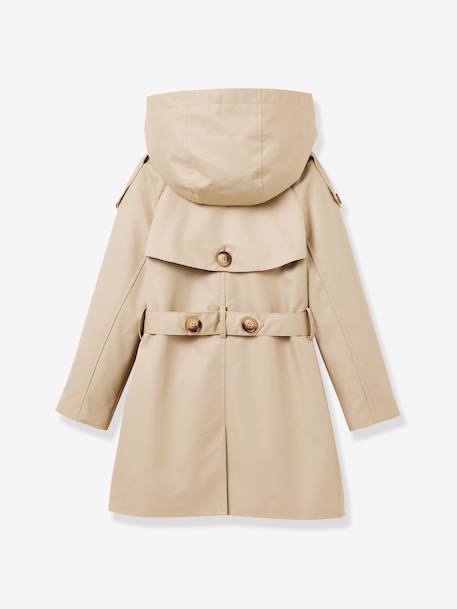 Kindertrench met riem beige - vertbaudet enfant 