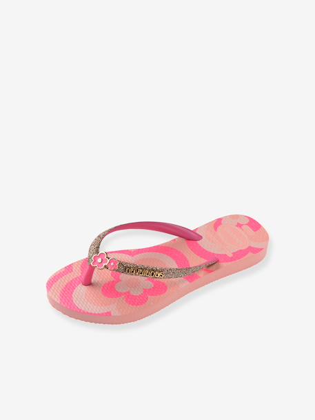 Glitter teenslippers rozen - vertbaudet enfant 