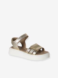 -Sandalen voor meisjes van leer met klittenband