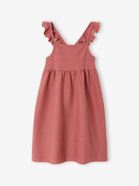 Meisjesjurk zonder mouwen marineblauw+oudroze - vertbaudet enfant 