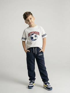 -Joggingbroek van molton met verstelbare taille
