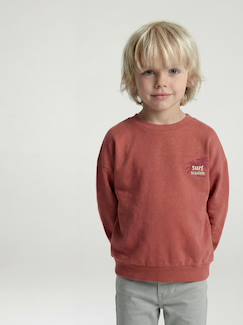 -Sweater met ronde hals voor jongens met lange mouwen