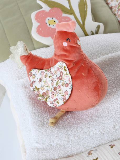 Zacht speelkleed CROQUE LA VIE beige+ecru+rood+sinaasappel+zwart - vertbaudet enfant 
