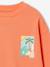 Sweater met ronde hals en lange mouwen blauwgroen+lichtgeel+mango - vertbaudet enfant 