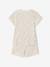 Set van 2 pyjamashorts met rib en bloemen ecru - vertbaudet enfant 
