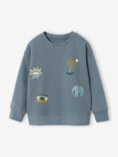 -Sweater met ronde hals en lange mouwen