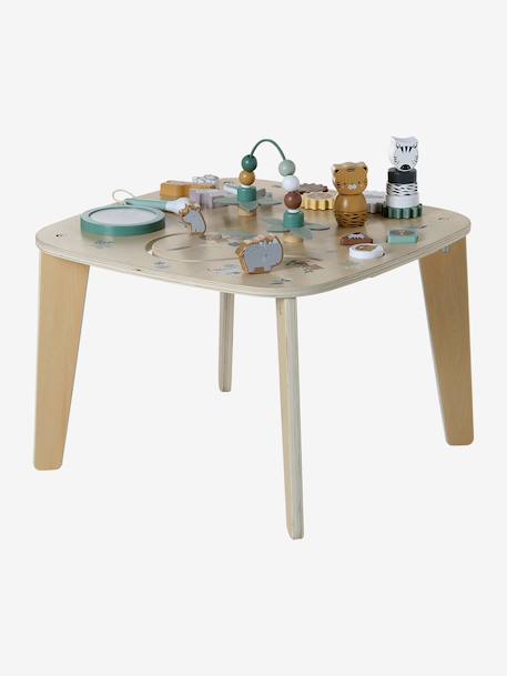 FSC® houten activiteitentafel ecru+hout - vertbaudet enfant 
