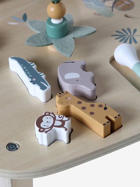 FSC® houten activiteitentafel ecru+hout - vertbaudet enfant 