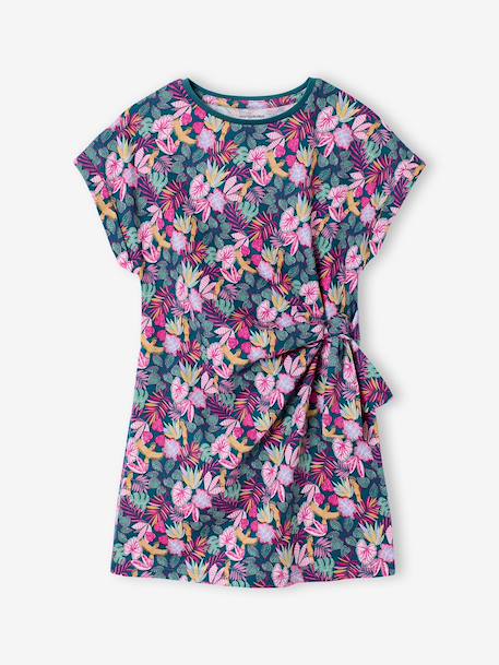 Jersey jurk met print groen - vertbaudet enfant 