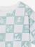 T-shirt met korte mouwen blauwgroen+wit - vertbaudet enfant 