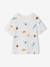 T-shirt met korte mouwen blauwgroen+wit - vertbaudet enfant 