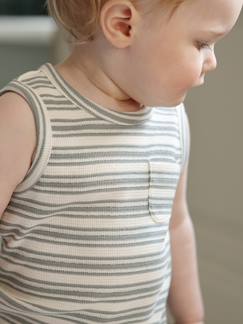 -Gestreept hemdje voor babyjongens van biologisch katoen