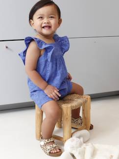 -Combishort babymeisje met borduurwerk