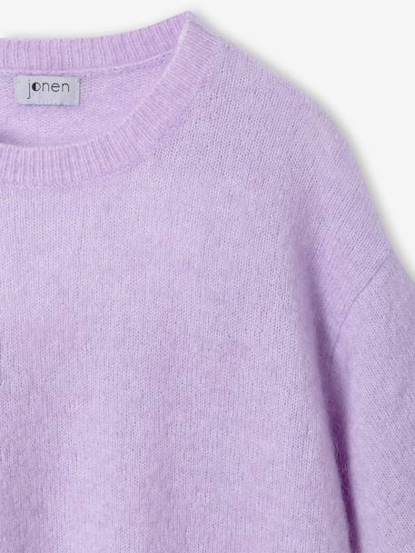 Trui met korte mouwen voor meisjes JONEN lila+rozen - vertbaudet enfant 