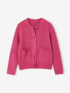 -Vestje voor meisjes van fijn, schuimig breisel