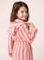 Personaliseerbare badjas voor kinderen met konijntjes, met gerecycled katoen roze, gestreept - vertbaudet enfant 