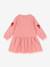 Uitlopende sweaterjurk rozen+wit - vertbaudet enfant 