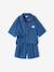 Meisjesset short top in lichte denim middenblauw - vertbaudet enfant 