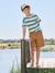 Bermuda jongens in twill antraciet+kameel - vertbaudet enfant 