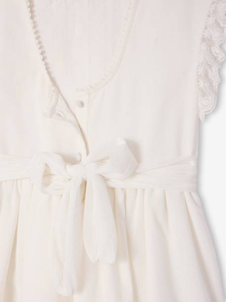 Elegante lange jurk wit - vertbaudet enfant 