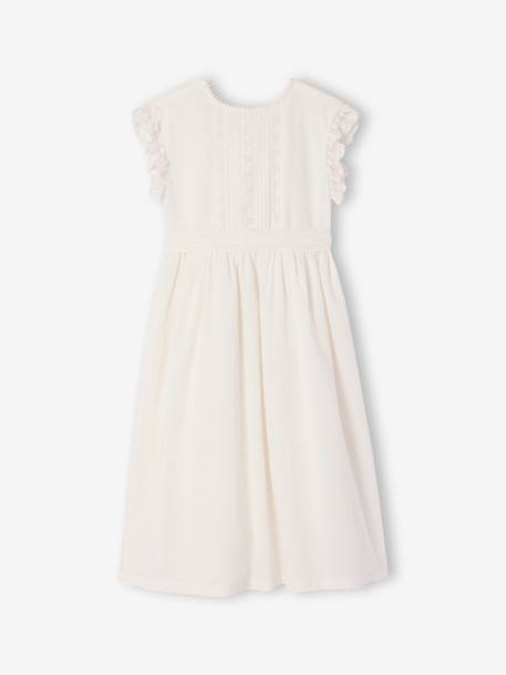 Elegante lange jurk wit - vertbaudet enfant 