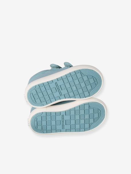Stoffen tennisschoenen met klittenband voor babymeisjes groen madeliefjesprint+ijsblauw+paars, bedrukt+roze, bedrukt+veel roze+WIT - vertbaudet enfant 