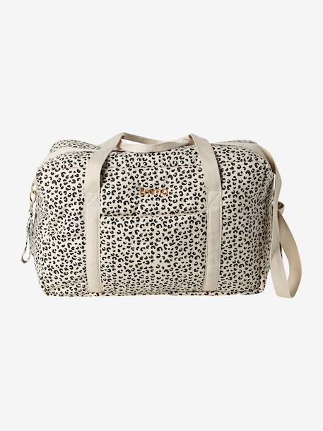 Luiertas Canvas club luipaard beige, bedrukt+touw - vertbaudet enfant 