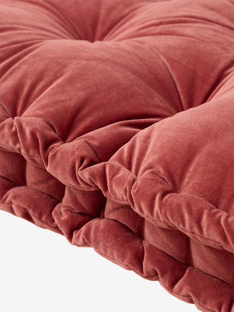 Vloermatras van fluweel / velours 60 x 120 cm karamel+rozen - vertbaudet enfant 