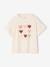 T-shirt met korte mouwen met hartjes ecru - vertbaudet enfant 