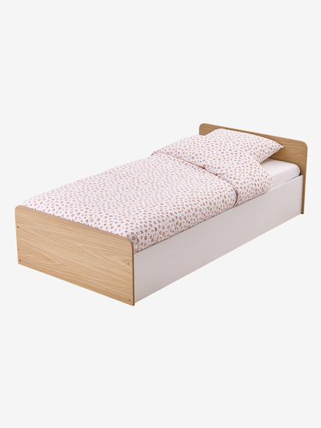 Kinderbed met opbergkoffer hout 90x190cm wit - vertbaudet enfant 