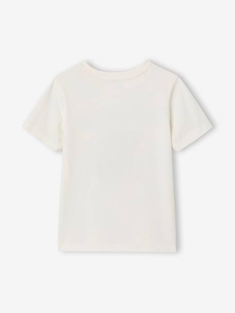 Jongensshirt met leuk dierenmotief groen+vanille - vertbaudet enfant 