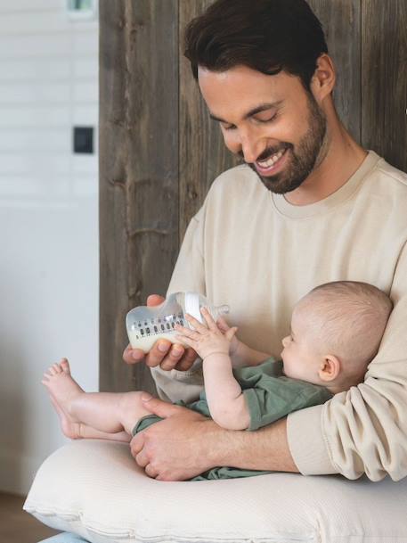 Borstvoedingskussen Softy Tetra beige+beige, bedrukt+groen - vertbaudet enfant 
