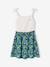 Meisjesjurk met fijne bretels marineblauw+oudroze - vertbaudet enfant 