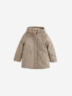Meisje-Mantel, jas-3-in-1 parka voor meisjes, parka en windjack met bloemenprint
